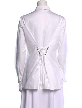 Alexander McQueen Long Sleeve Button-Up Top