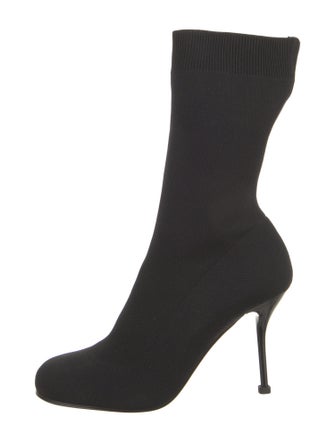 Alexander McQueen Canvas Sock Boots