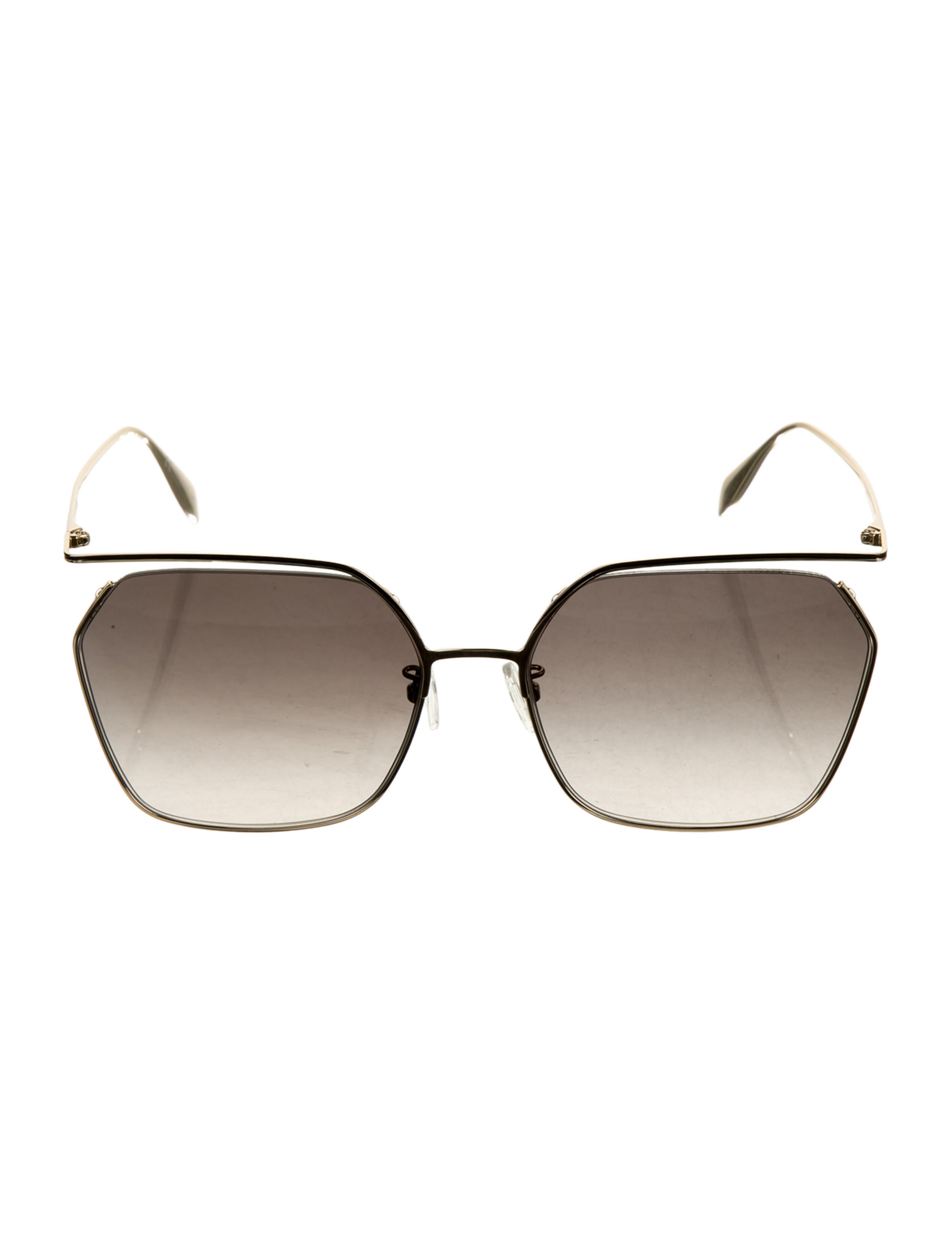 Alexander McQueen Oversize Gradient Sunglasses