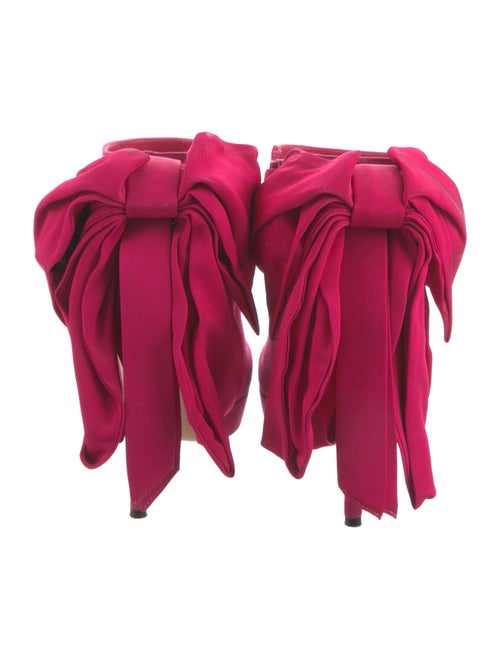 Alexander McQueen Suede Bow Accents Boots