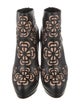 Alexander McQueen Leather Floral Print Boots