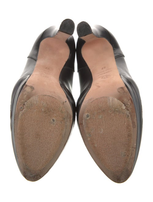 Alexander McQueen Leather Floral Print Boots