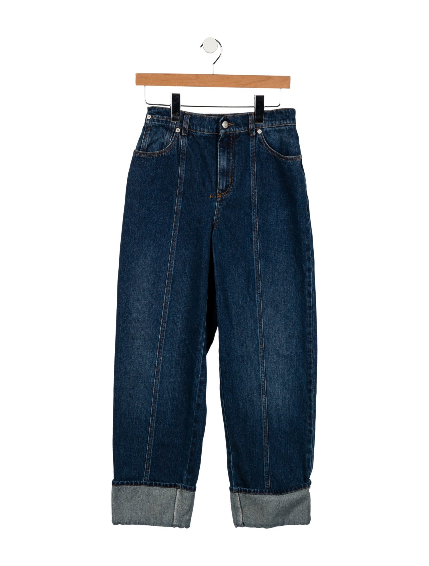 Alexander McQueen High-Rise Straight Leg Jeans