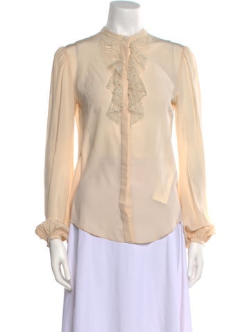 Alexander McQueen Tops 2011 Silk Blouse Us2, It38 | XS