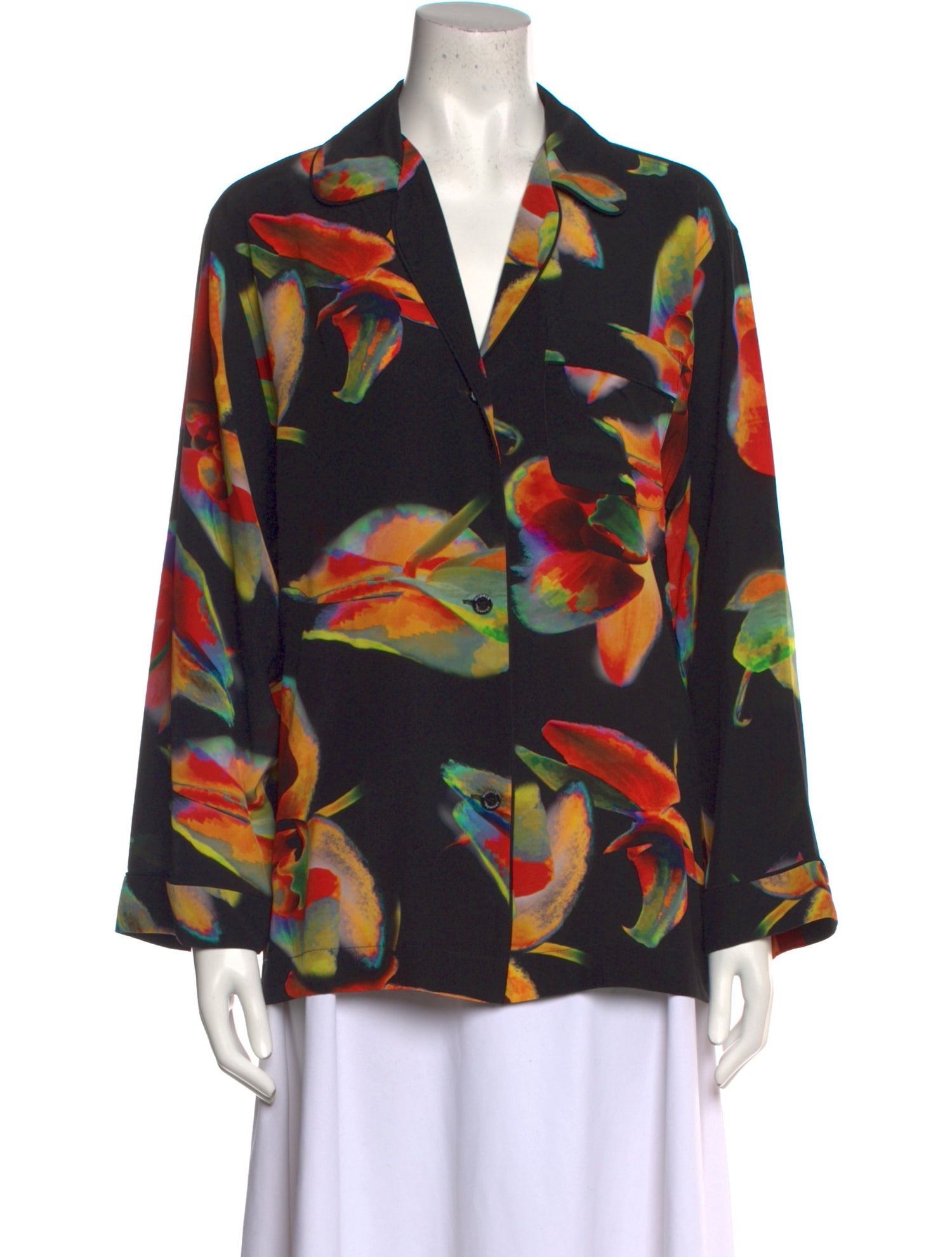 Alexander McQueen Silk Printed Blouse