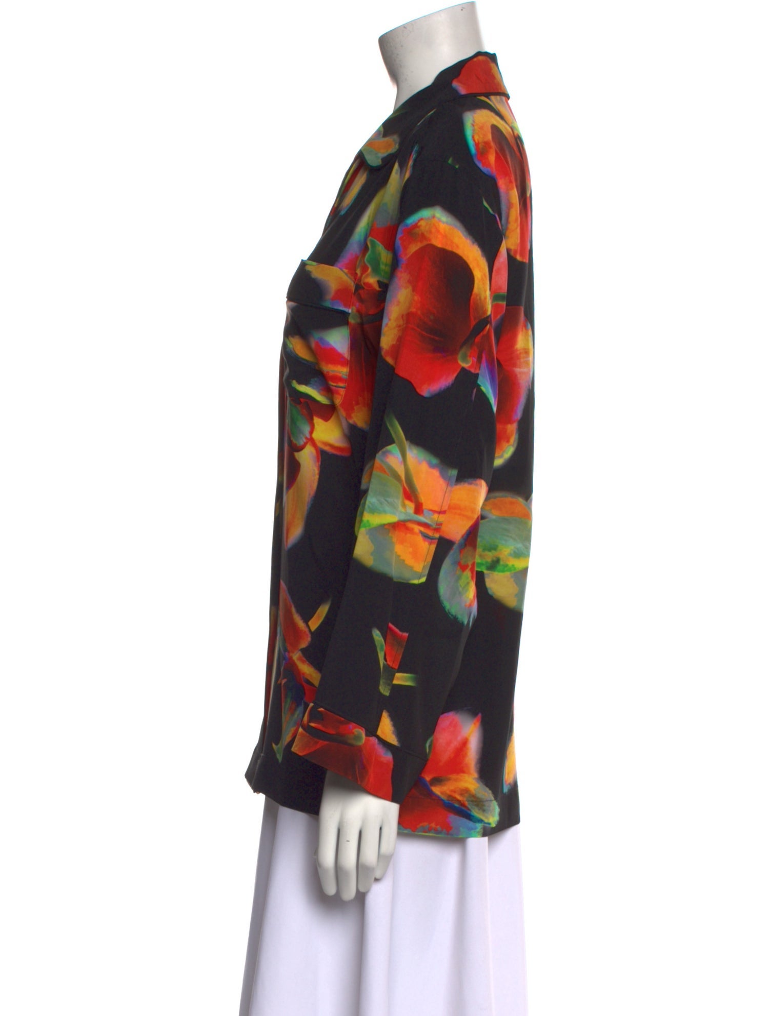 Alexander McQueen Silk Printed Blouse