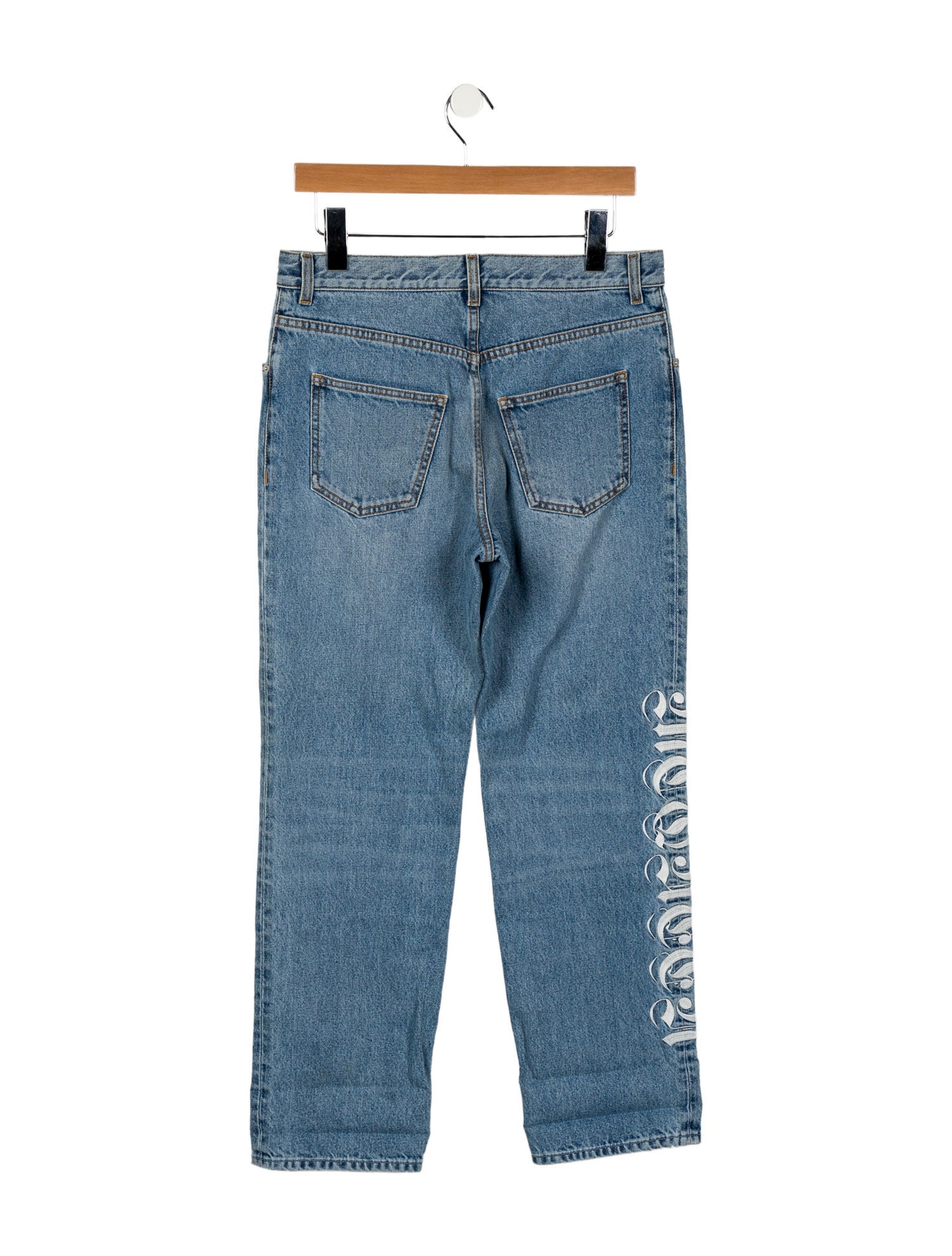 Alexander McQueen Mid-Rise Straight Leg Jeans