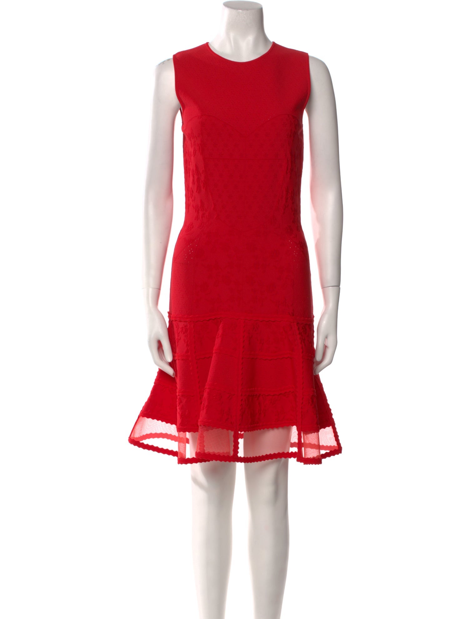 Alexander McQueen Crew Neck Mini Dress w/ Tags