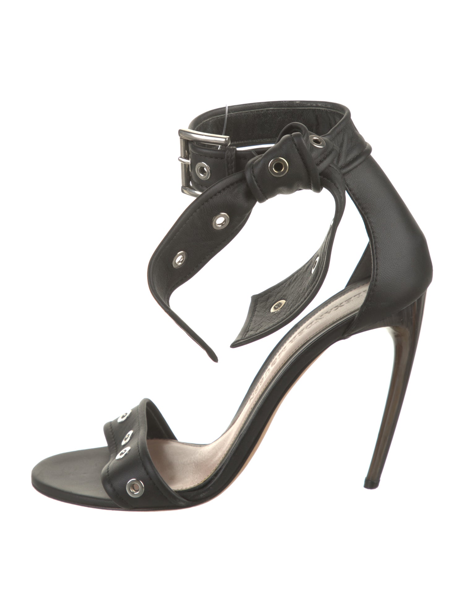 Alexander McQueen Leather Studded Accents Sandals