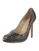 Alexander McQueen Python Animal Print Pumps