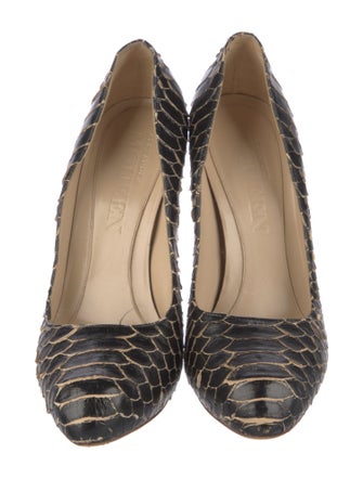 Alexander McQueen Python Animal Print Pumps