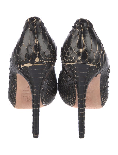 Alexander McQueen Python Animal Print Pumps