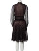 Alexander McQueen Silk Lace Pattern Skirt Set