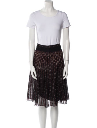 Alexander McQueen Silk Lace Pattern Skirt Set
