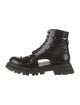 Alexander McQueen Leather Combat Boots