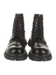 Alexander McQueen Leather Combat Boots
