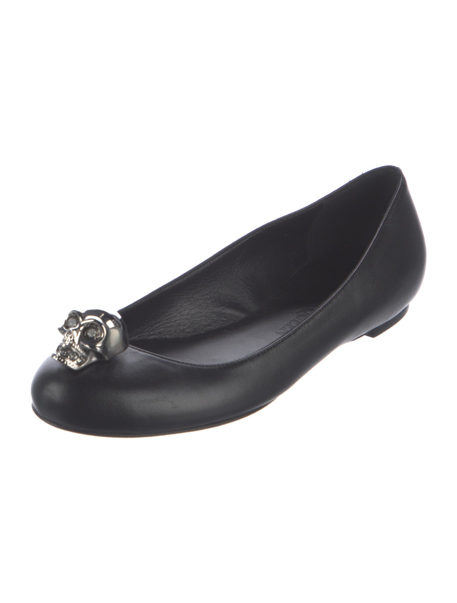 Mcqueen's Oversized Mcqueen Black Alexander Mcqueen Skull Flat
