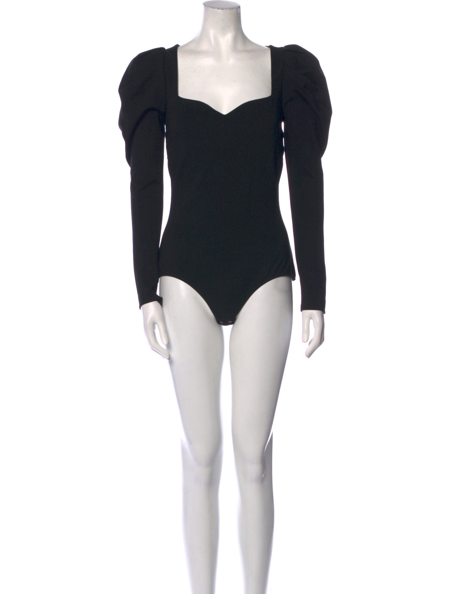 Alexander McQueen Square Neckline Long Sleeve Bodysuit