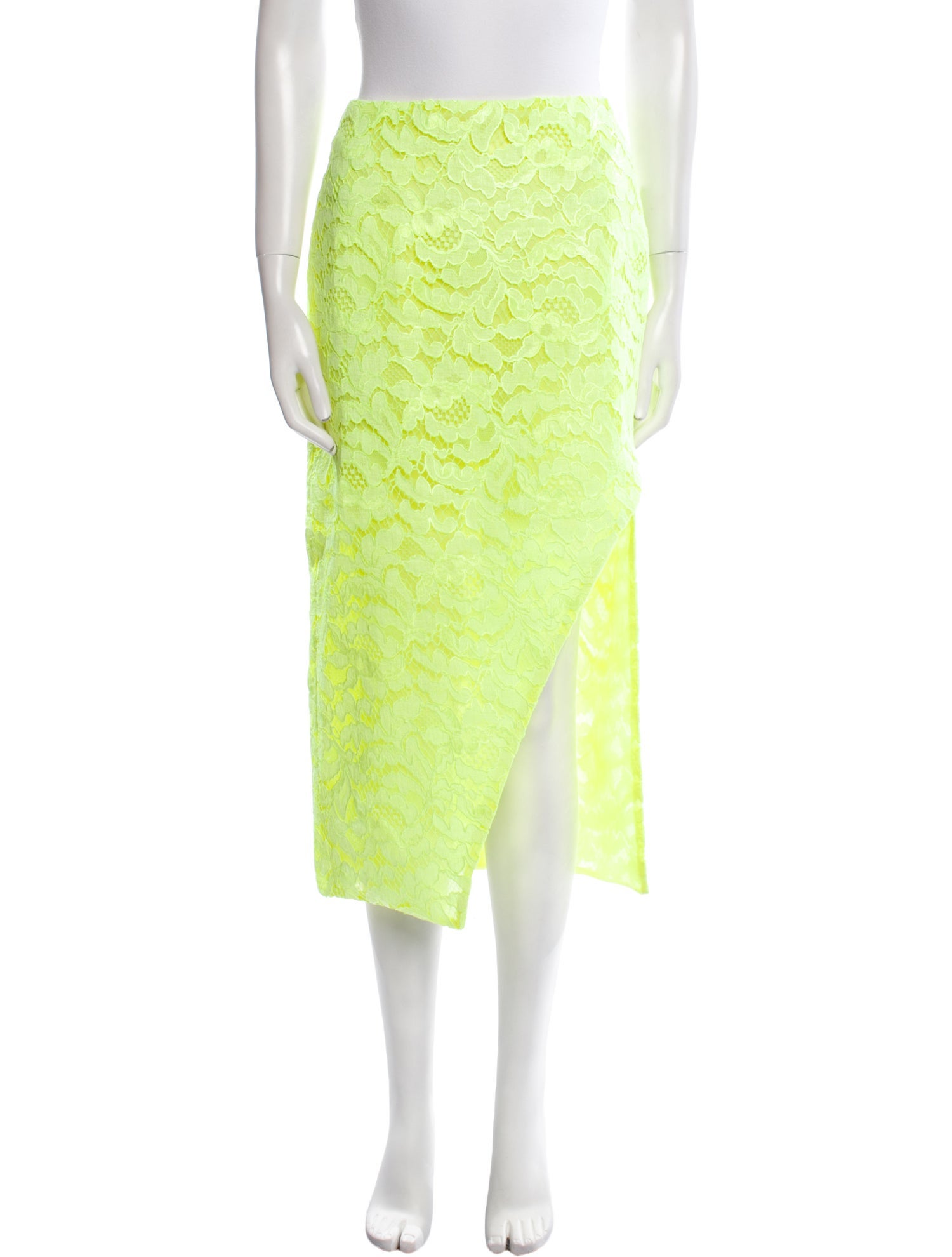 Alexander McQueen Lace Midi Length Skirt