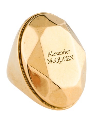 Alexander McQueen Cocktail Ring Logo 11 | 5.75