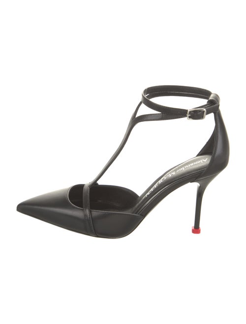 Alexander McQueen Leather T-Strap Pumps