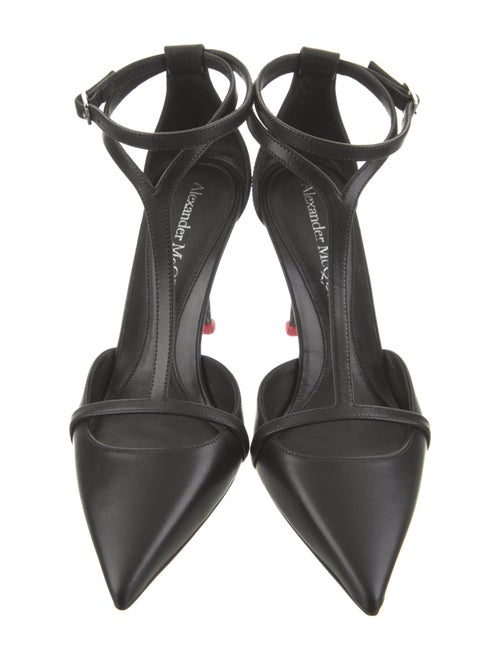 Alexander McQueen Leather T-Strap Pumps
