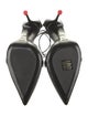 Alexander McQueen Leather T-Strap Pumps