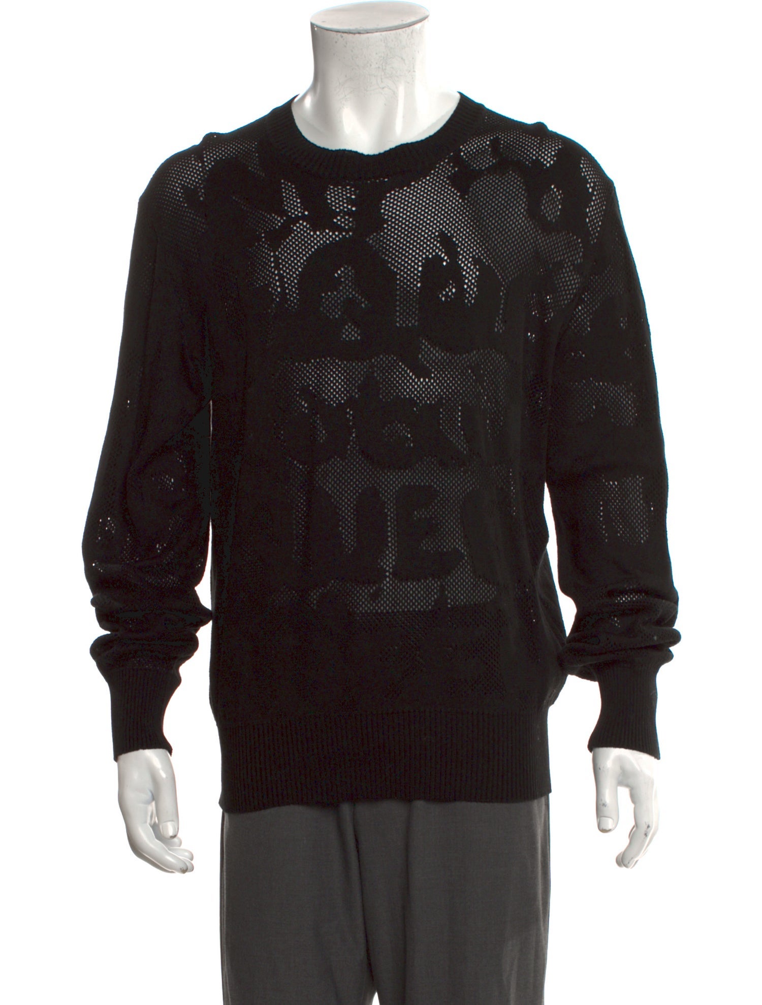 Alexander McQueen Patterned Crew Neck Pullover w/ Tags