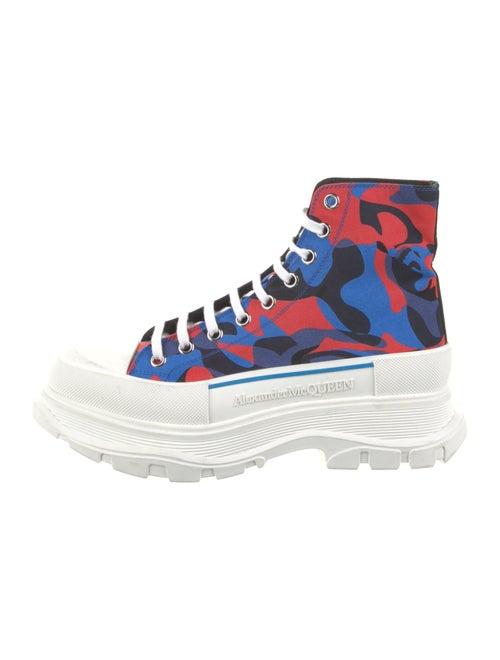 Alexander McQueen Canvas Camouflage Print Sneakers