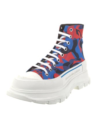 Alexander McQueen Canvas Camouflage Print Sneakers