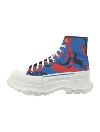 Alexander McQueen Satin Printed Sneakers