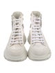 Alexander McQueen Canvas Crystal Embellishments Combat Boots