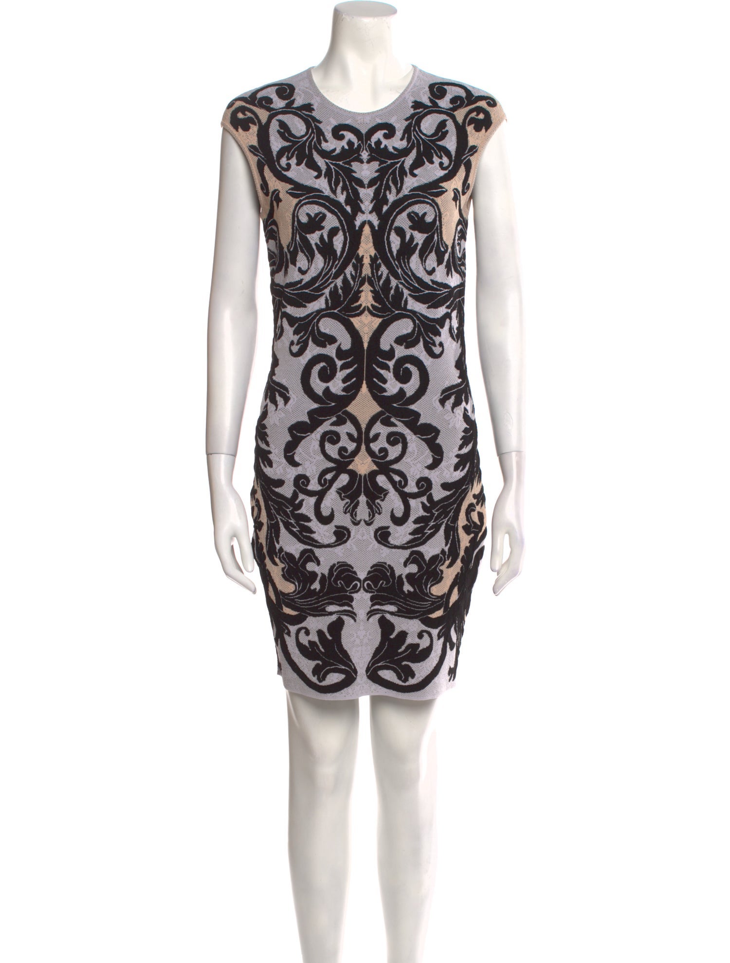 Alexander McQueen Crew Neck Mini Dress