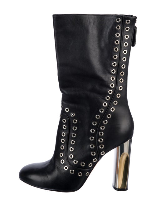 Alexander McQueen Suede Combat Boots