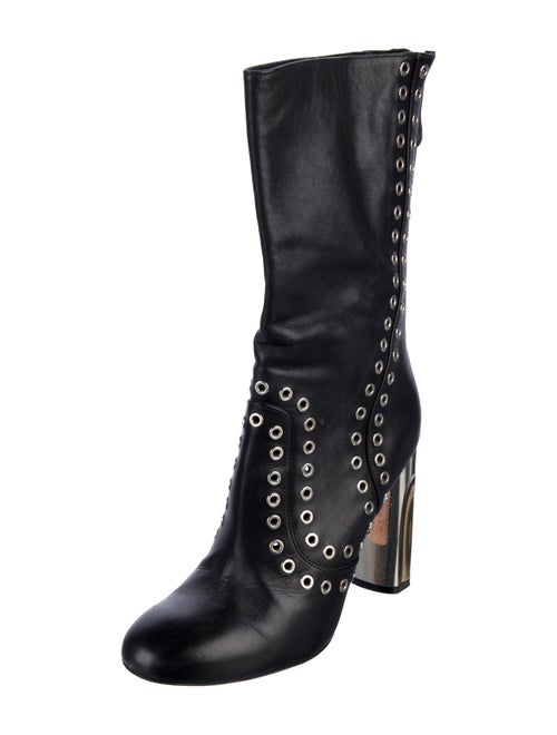 Alexander McQueen Suede Combat Boots
