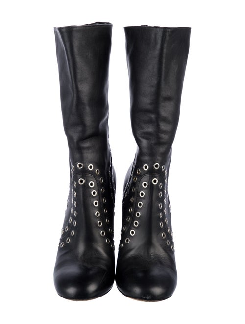 Alexander McQueen Suede Combat Boots