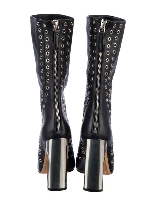 Alexander McQueen Suede Combat Boots