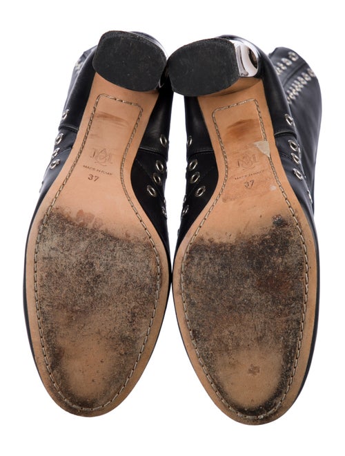 Alexander McQueen Suede Combat Boots