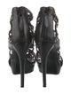 Alexander McQueen Leather Studded Accents T-Strap Pumps