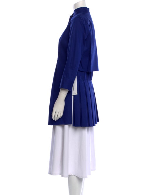 Alexander McQueen Mock Neck Three-Quarter Sleeve Tunic