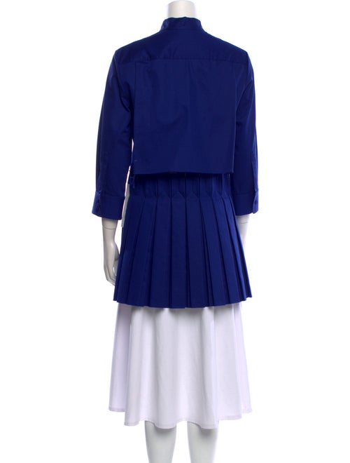 Alexander McQueen Mock Neck Three-Quarter Sleeve Tunic