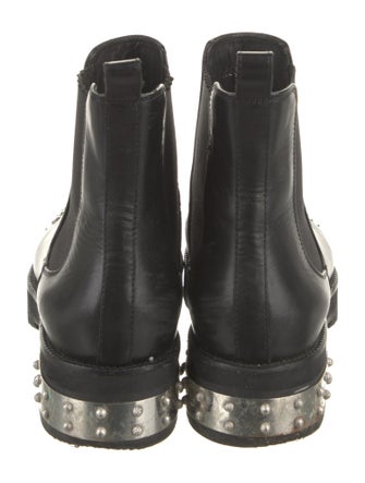 Alexander McQueen Leather Studded Accents Chelsea Boots