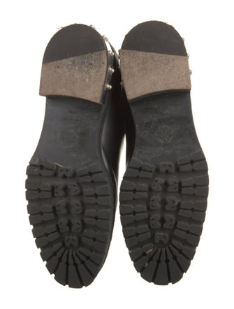 Alexander McQueen Leather Studded Accents Chelsea Boots