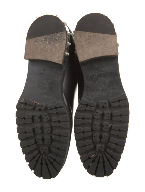 Alexander McQueen Leather Studded Accents Chelsea Boots
