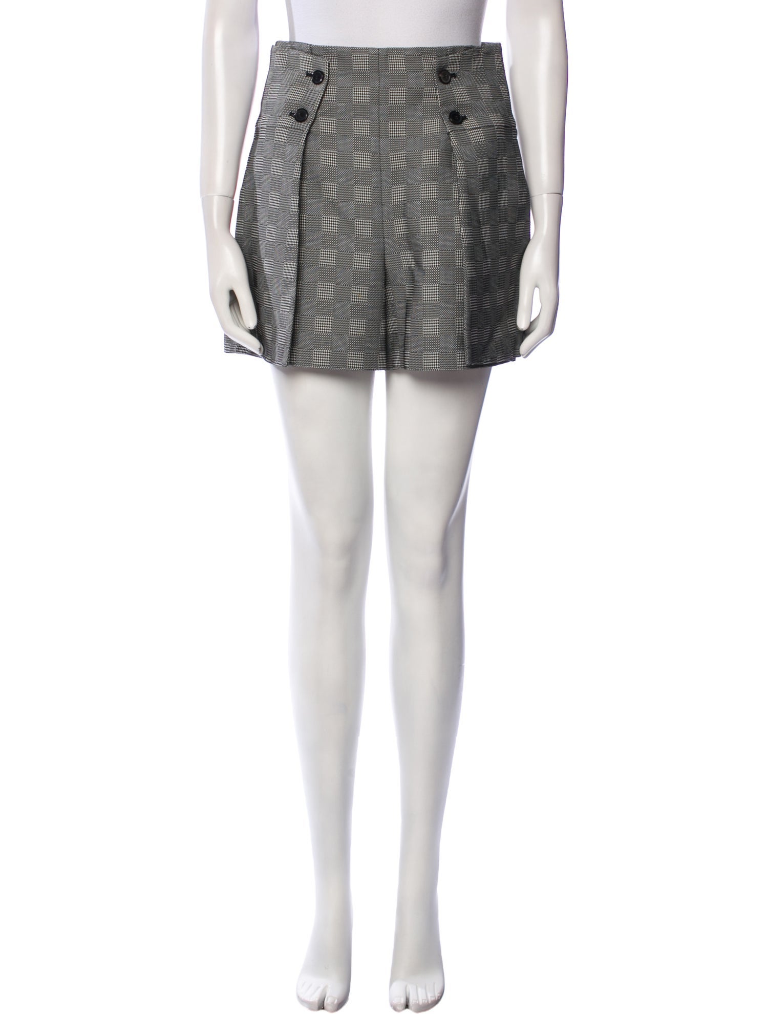 Alexander McQueen Plaid Print Mini Shorts w/ Tags