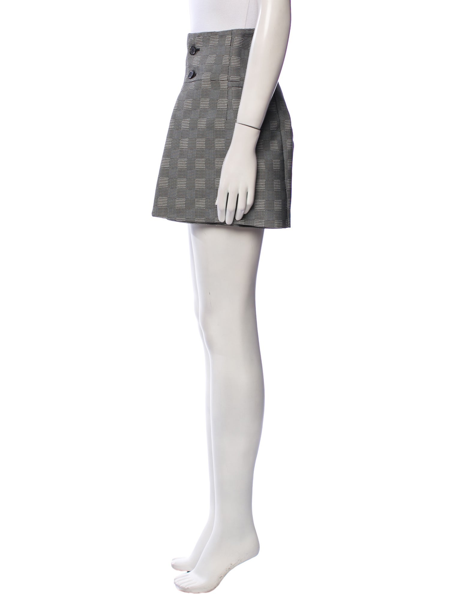 Alexander McQueen Plaid Print Mini Shorts w/ Tags