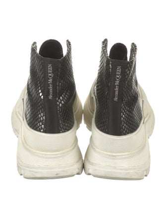 Alexander McQueen Embossed Leather Printed Sneakers