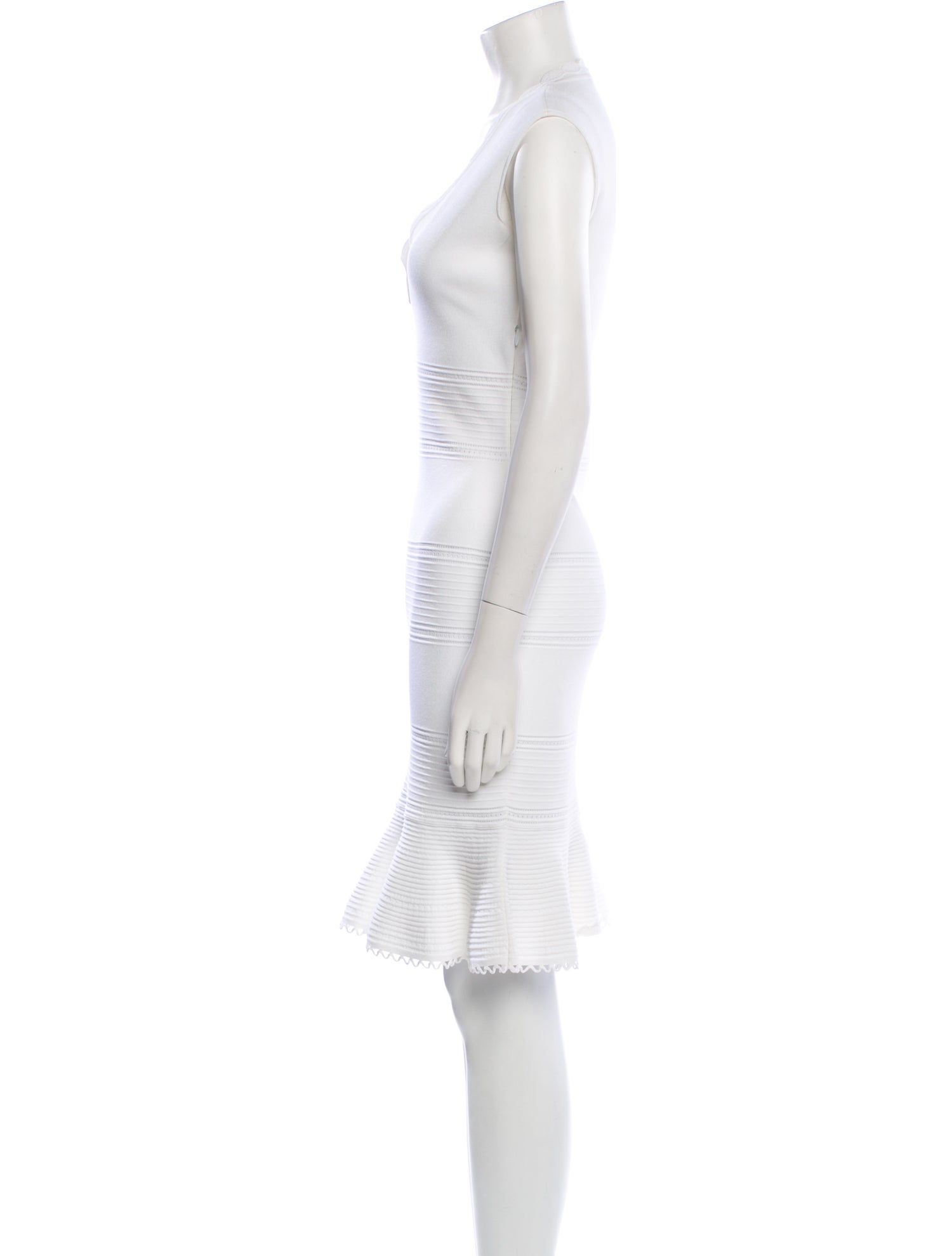 Alexander McQueen V-Neck Knee-Length Dress