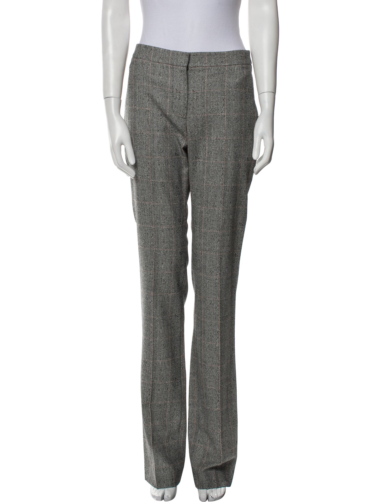 Alexander McQueen Virgin Wool Straight Leg Pants