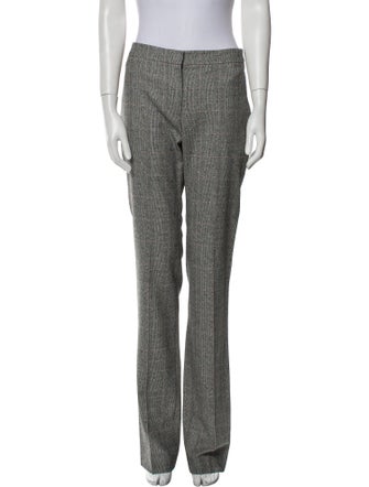 Alexander McQueen Virgin Wool Straight Leg Pants